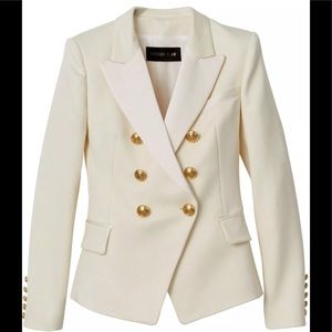NWOT BALMAIN X H&M IVORY WOOL BLAZER SZ. 4